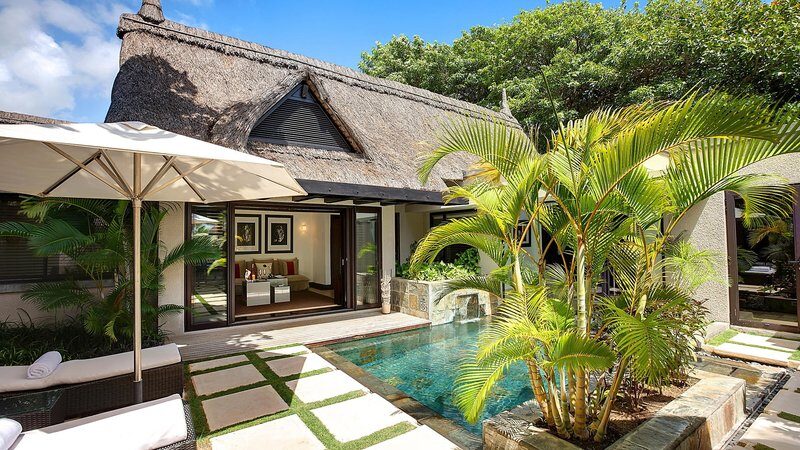 lux belle mare pool villa